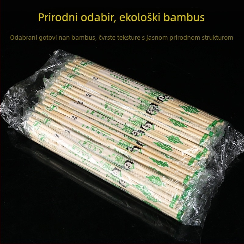 Jednokratne bambus štapići za kućnu upotrebu, higijenski pribor za dostavu i svadbene proslave