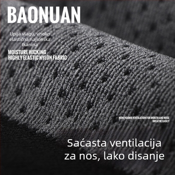 WRELS prozračna maska za motociklizam za jesen i zimu s baršunastom podstavom i kapuljom, za vožnju biciklom, od najlona