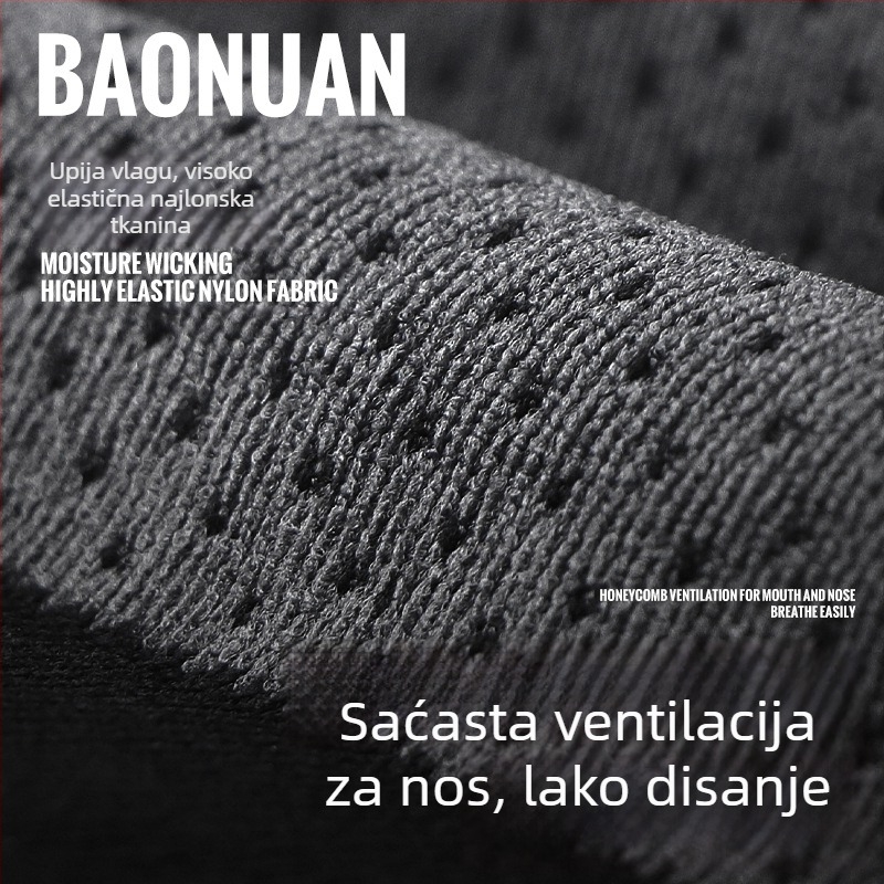 WRELS prozračna maska za motociklizam za jesen i zimu s baršunastom podstavom i kapuljom, za vožnju biciklom, od najlona