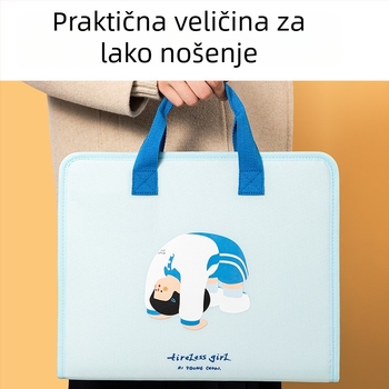 Deli PM334 7-pretinac platneni školski organizator za A4 dokumente i ispite