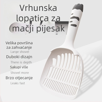 3-u-1 lopatica za mačju stelju s finim otvorima