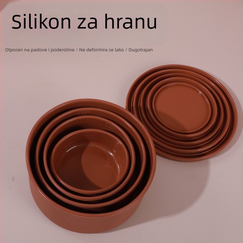 Silikonska posuda za hranu s poklopcem, čuvanje svježine, mikrovalna sigurnost, prehrambena kvaliteta