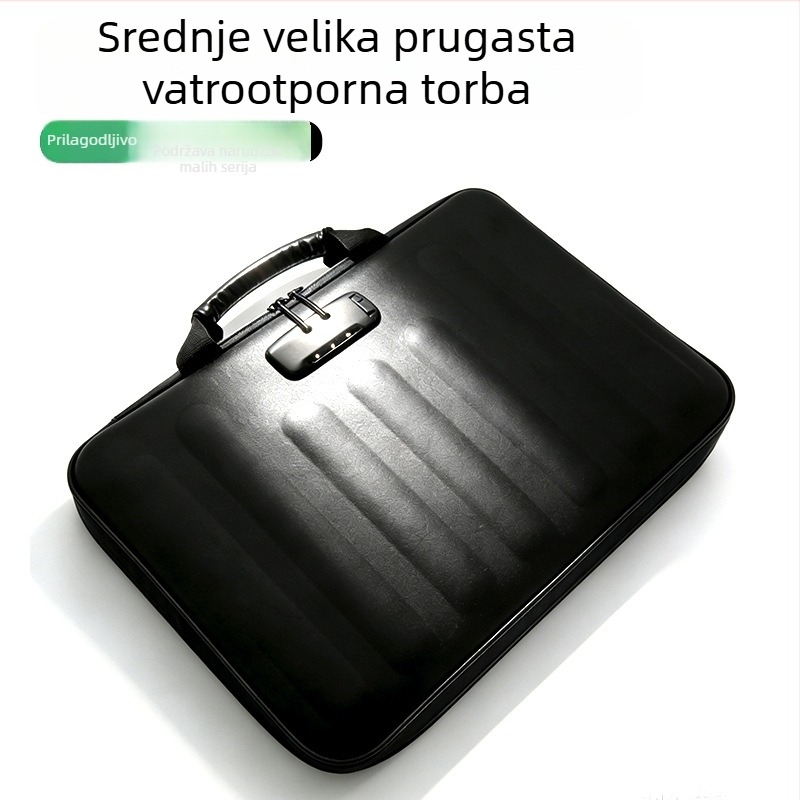 Torba za pohranu otpornu na vatru i vodu, višeslojna harmonika torba za putne dokumente s lozinkom