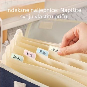 Deli platnena harmonika mapa A4 – prijenosni folder za dokumente, višeslojni, veliki kapacitet, za studente