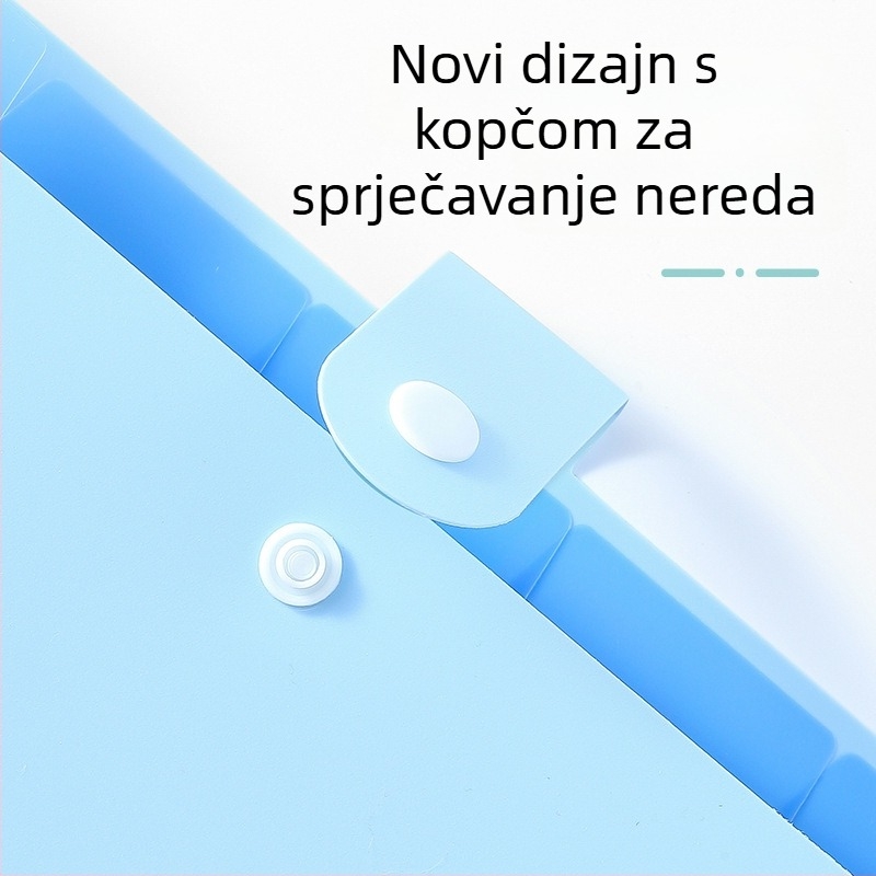 A4 organizator mape s akordeonskim džepovima, 7 pretinaca za dokumente, veliki kapacitet skladištenja