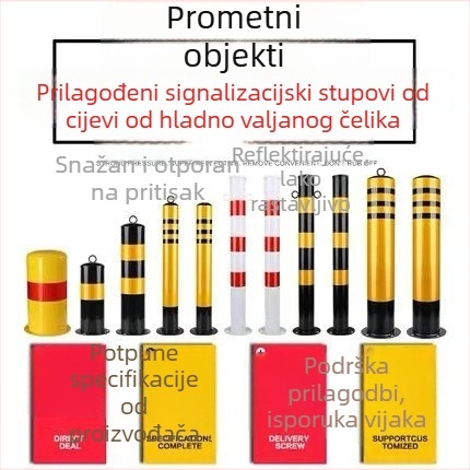 75 cm PU fleksibilni cestovni ograničivač s reflektirajućom površinom, dijeljiva traka i upozoravajuća kolona od PE plastike