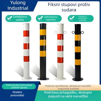 Upozoravajući stup s galvaniziranom cijevi za cestovnu sigurnost, parkirni stup i reflektirajući stup