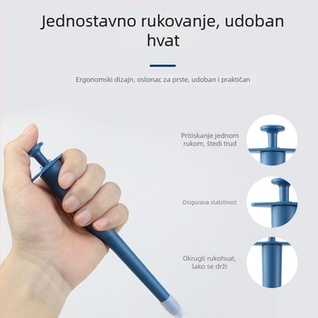 Alat za davanje lijekova kućnim ljubimcima sa silikonskom glavom i bočnom drškom (mačke i psi)