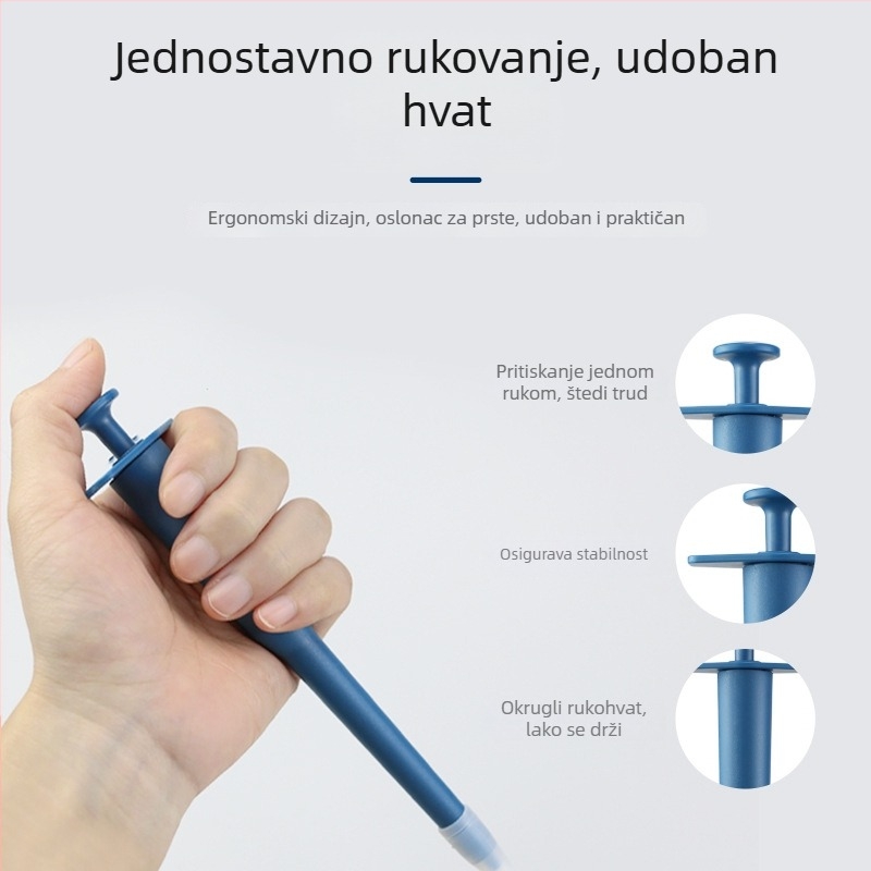 Alat za davanje lijekova kućnim ljubimcima sa silikonskom glavom i bočnom drškom (mačke i psi)