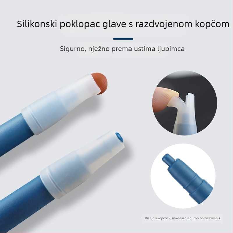 Alat za davanje lijekova kućnim ljubimcima sa silikonskom glavom i bočnom drškom (mačke i psi)