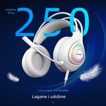 Gaming slušalice s 7.1 Surround, mikrofon, žičane, over-ear dizajn, RGB osvjetljenje, za FPS igre