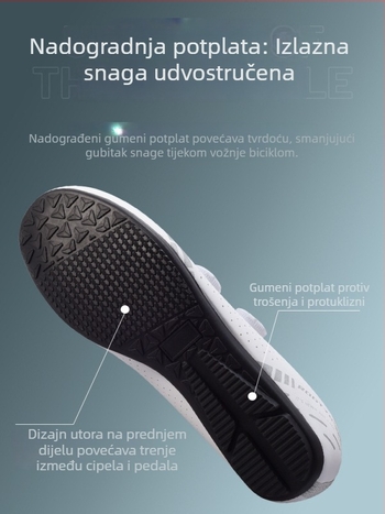 Unisex cipele za cestovno bicikliranje s gumeni potplatom, udobna oprema za vožnju na otvorenom