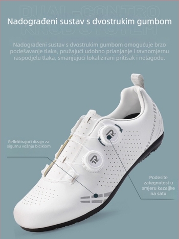 Unisex cipele za cestovno bicikliranje s gumeni potplatom, udobna oprema za vožnju na otvorenom