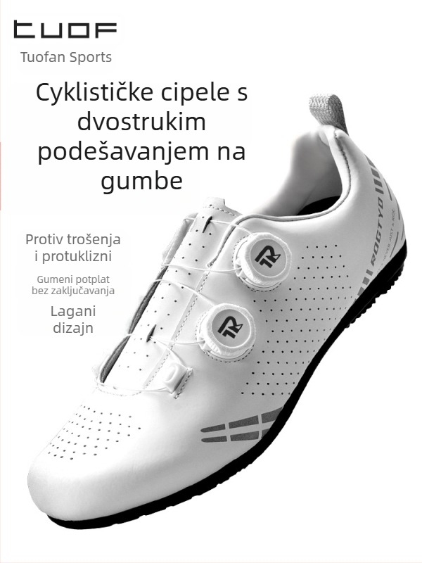 Unisex cipele za cestovno bicikliranje s gumeni potplatom, udobna oprema za vožnju na otvorenom