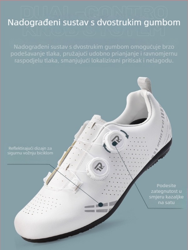 Unisex cipele za cestovno bicikliranje s gumeni potplatom, udobna oprema za vožnju na otvorenom