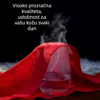 Zebrov uzorak jacquard čipke, 10A antibakterijski, miris kamelije, hidratizirana mulberry svila, muške bokserice