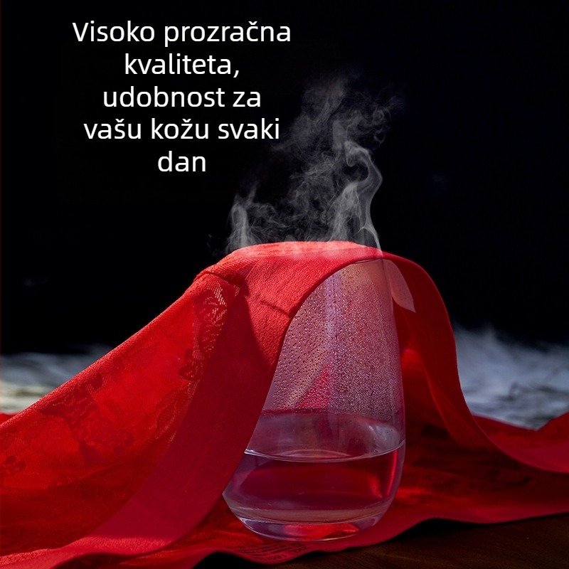 Zebrov uzorak jacquard čipke, 10A antibakterijski, miris kamelije, hidratizirana mulberry svila, muške bokserice