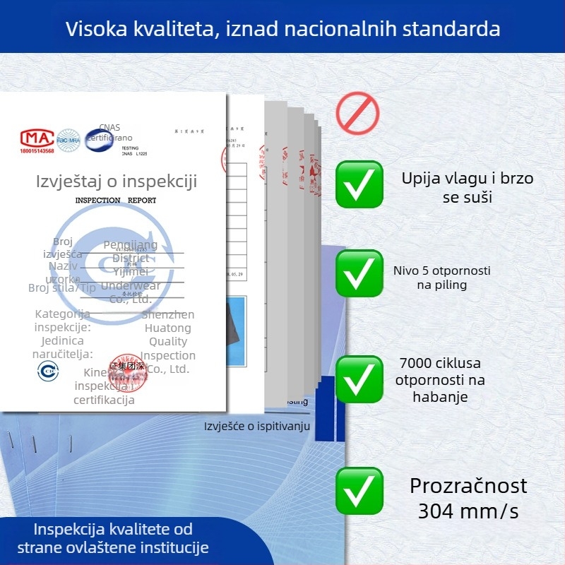 Muške boxerice od Ice Silk, produžena duljina, protiv trenja, U-oblik džep, prednji otvor, za trening