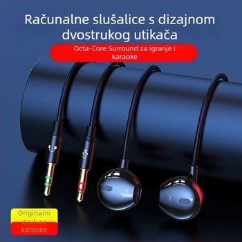 ACZ V6 žično in-ear slušalice s mikrofonom, kabel 2m/3m, 3,5 mm priključak