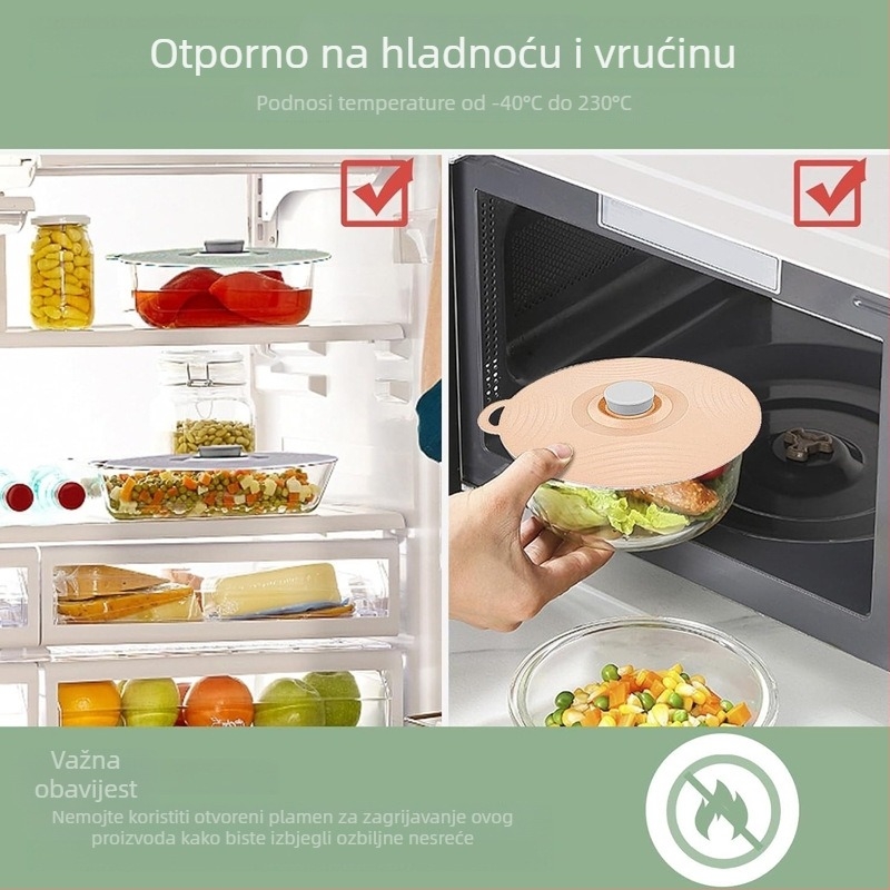 Silikonski poklopci za šalice i zdjele, prehrambene kvalitete, univerzalni set od 5 komada, očuvanje svježine, otporni na prašinu i sigurni za mikrovalnu