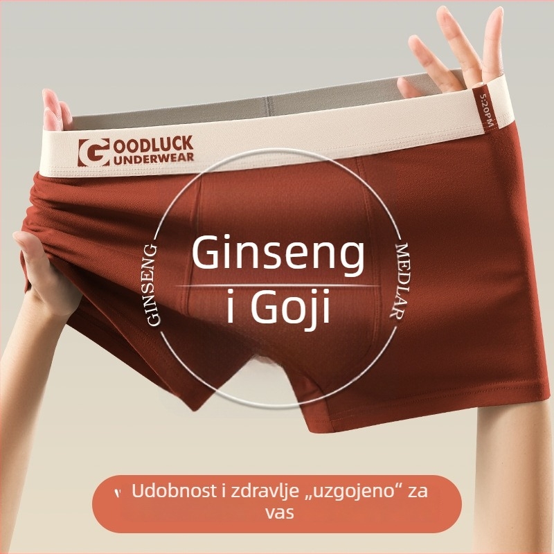 Muške bokserice od pamuka, klase A, udobne, s grafenskom antibakterijskom preponom, prozračna sportska donja