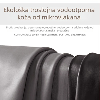 Kožna torba za dokumente sa zatvaračem, velikog kapaciteta, vodootporna, višefunkcionalna