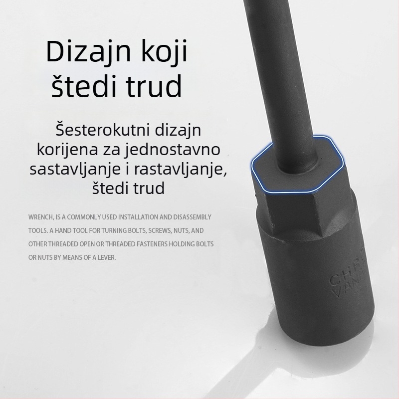 Set T-ključeva za popravak automobila i motocikla, produžena T-ručka, vanjski šesterokutni ključ 6-19 mm
