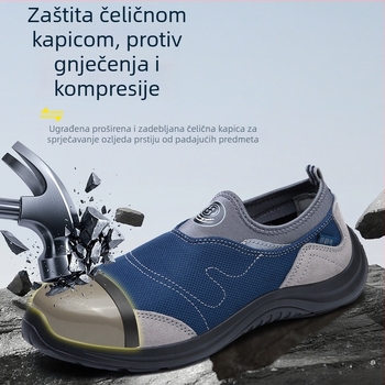 Antistaticke zaštitne cipele, unisex, lagane, prozračne, otporne na habanje, s čeličnim prstom, niskog kroja, udobne radne cipele za radionice i gradilišta