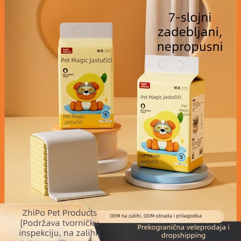 Jednokratna podloga za obuku kućnih ljubimaca, debela, apsorbirajuća i dezodorizirajuća, za pse i mačke