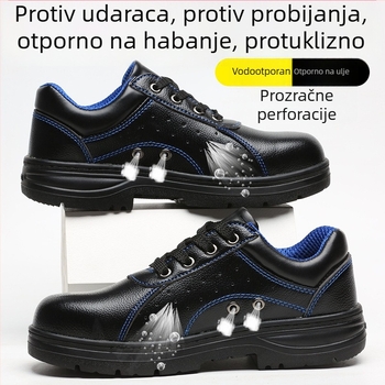 Prozračne zaštitne cipele za rad s čeličnim prstom, otporne na udarce i probijanje, lagane ljetne sigurnosne cipele
