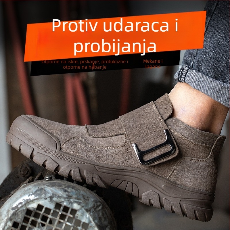 Električarske sigurnosne cipele s gumom na potplati, čeličnom zaštitom prstiju, izolirane i prozračne, za zavarivanje