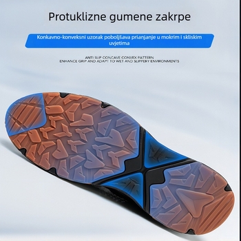 Muške ljetne prozračne radne cipele s čeličnim vrhom, zaštita od udara i probijanja, protuklizne, otporne na habanje i miris