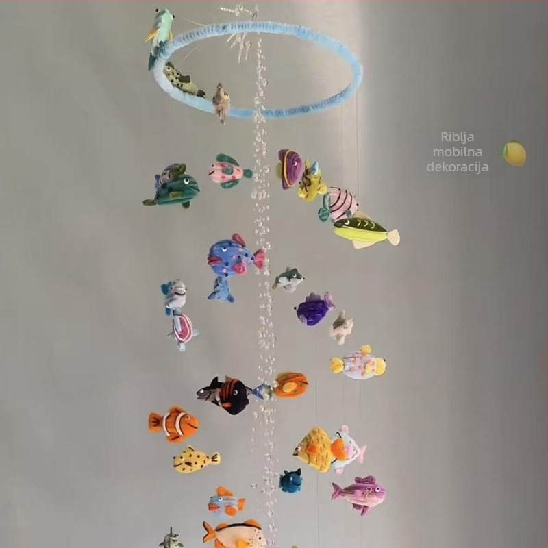 DIY set za morski zvončić s ribicama — viseća ukrasna dopuna, dar prijateljima