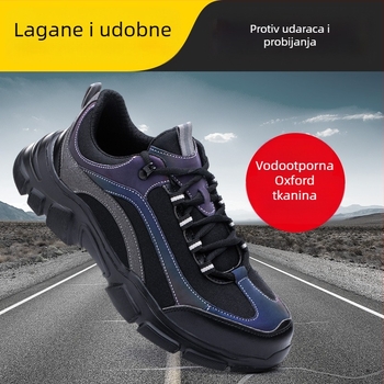 Vodootporne ultra lagane muške zaštitne cipele s čeličnom zaštitom prstiju, otporne na udarce i perforacije, Kevlar srednja potplata, izolirane