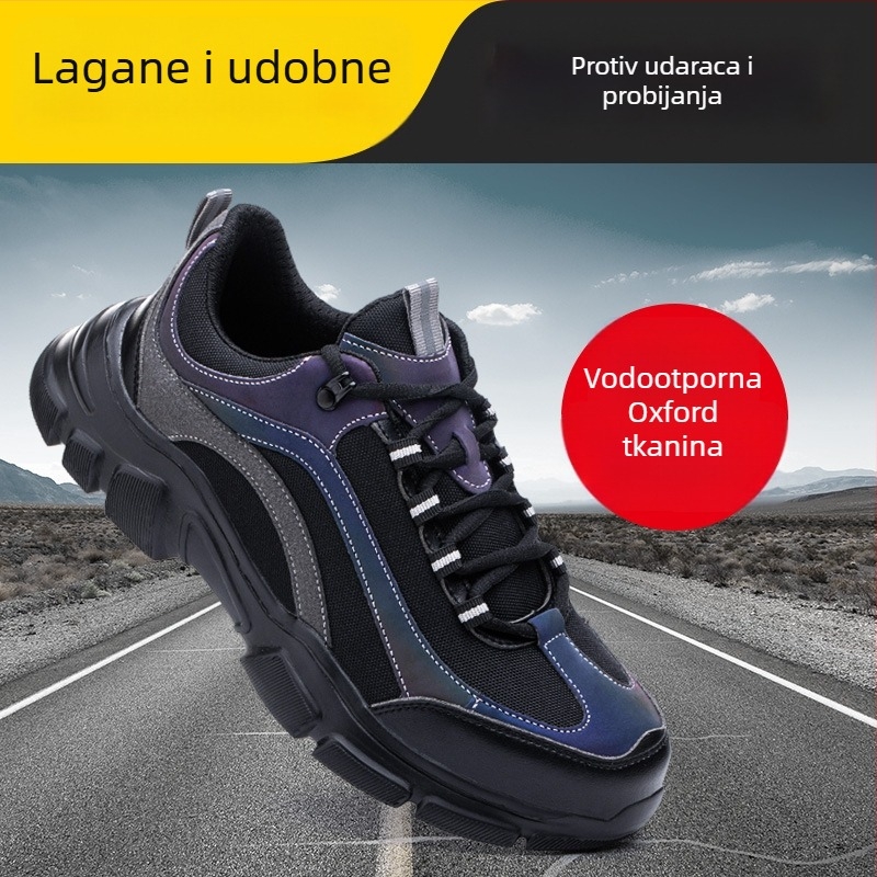 Vodootporne ultra lagane muške zaštitne cipele s čeličnom zaštitom prstiju, otporne na udarce i perforacije, Kevlar srednja potplata, izolirane
