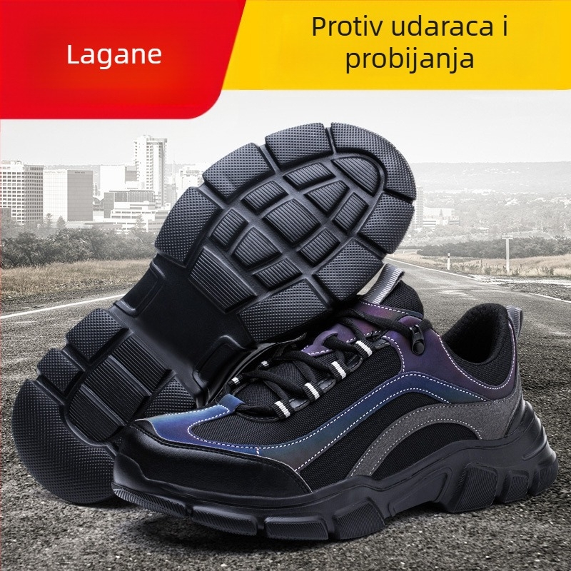 Vodootporne ultra lagane muške zaštitne cipele s čeličnom zaštitom prstiju, otporne na udarce i perforacije, Kevlar srednja potplata, izolirane