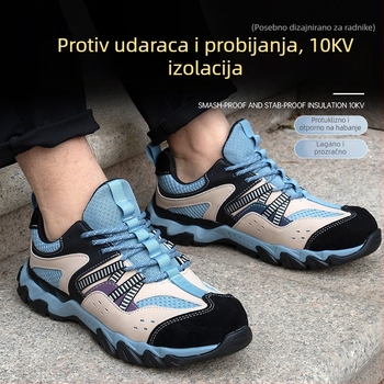 Stilne lagane zaštitne cipele: otpornost na udarce i probijanje, protuklizne, otporne na habanje, izolirane do 10 kV, prozračne radne obuće
