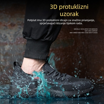 Dišuća sigurnosna obuća s Fly-Knit gornjim dijelom i 6 kV izolacijom, zaštita od udara i probijanja, protuklizna, otporna, mekana potplata