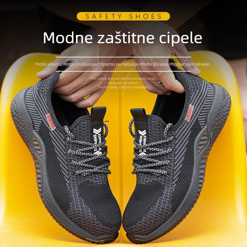 Dišuća sigurnosna obuća s Fly-Knit gornjim dijelom i 6 kV izolacijom, zaštita od udara i probijanja, protuklizna, otporna, mekana potplata