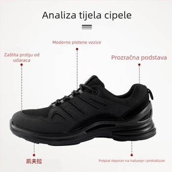 Ljetne prozračne sigurnosne cipele za gradilište s zaštitom od udara i probijanja, mirisna kontrola, izolacija 10 kV za zavarivače, lagane i otporne radne cipele
