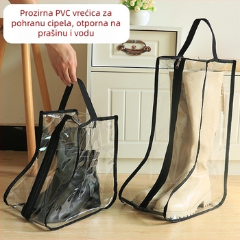PVC prozirne vrećice za pohranu obuće sa zatvaračem, za duge i kratke cipele i čizme