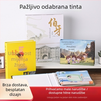 A4 kartonski dosje za dokumente s D-oblikom i tri rupe s otiskom logotipa