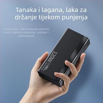 3C certificirani power bank s 120W brzim punjenjem, kapacitet 80000mAh, prijenosni