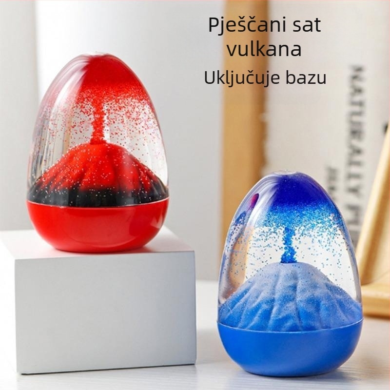 Set aktivnosti za kutak znanstvene igre u vrtiću: vulkanska erupcija, pješčani sat, didaktički alati za curenje ulja, eksperiment s tekućim uljem protiv gravitacije