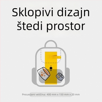 Sklopiva poluzatvorena kutija za mačji izmet – prijenosna