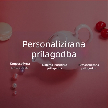 Runniu porculanski Kung Fu čajnik s prilagođenim uzorkom i logom, darovni set, kineski stil