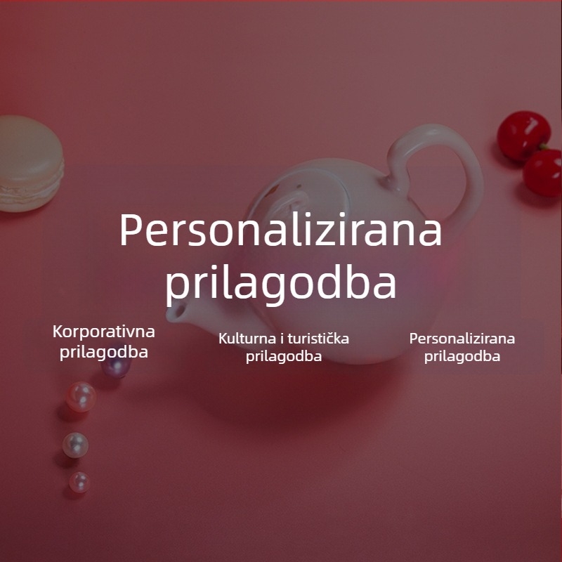 Runniu porculanski Kung Fu čajnik s prilagođenim uzorkom i logom, darovni set, kineski stil