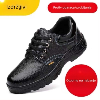Muške zaštitne cipele s čeličnom pločom i čeličnim prstom, otporne na udarce i probijanje, udobne i prozračne, zaštitne cipele za gradilišta