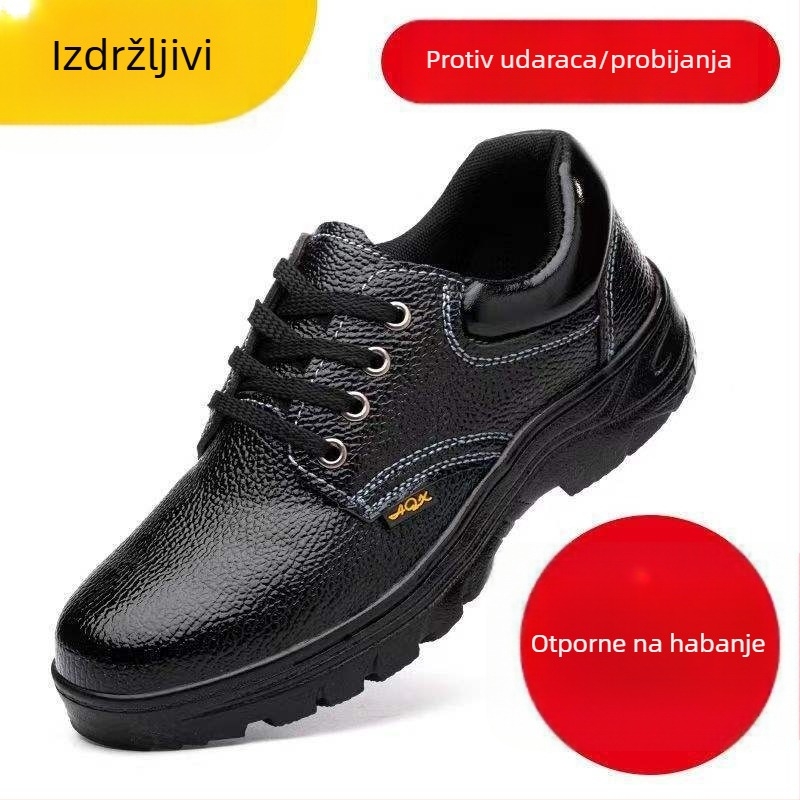 Muške zaštitne cipele s čeličnom pločom i čeličnim prstom, otporne na udarce i probijanje, udobne i prozračne, zaštitne cipele za gradilišta