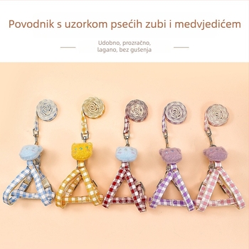 Set za kućne ljubimce: kaiš i harness za pse i mačke s podesivom kopčom